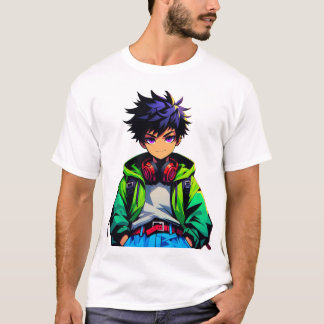 Camiseta Arte de chico anime genial