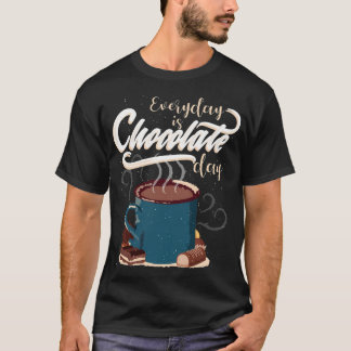 Camiseta Arte de chocolate caliente para el día del chocola