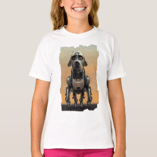 Camiseta Arte de ciencia ficción Retrato de un perro robo