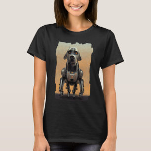Camiseta Arte de ciencia ficción   Retrato de un perro robo