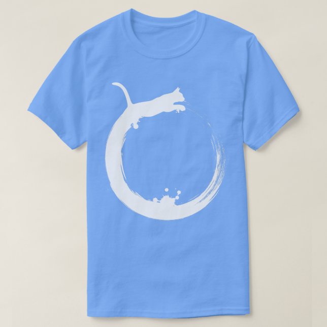 Camiseta Arte de círculo de gato (Diseño del anverso)