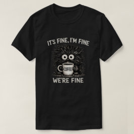 Camiseta Arte de cita de café monstruo genial