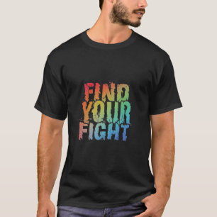 Camiseta Arte de Cita Motivacional Encuentra Tu Lucha