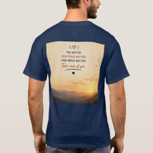 Camiseta Arte de Cita Tómate un Descanso Antes de que se Ro