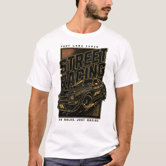 Camiseta Arte de coche deportivo Retro Fast Lane Fever