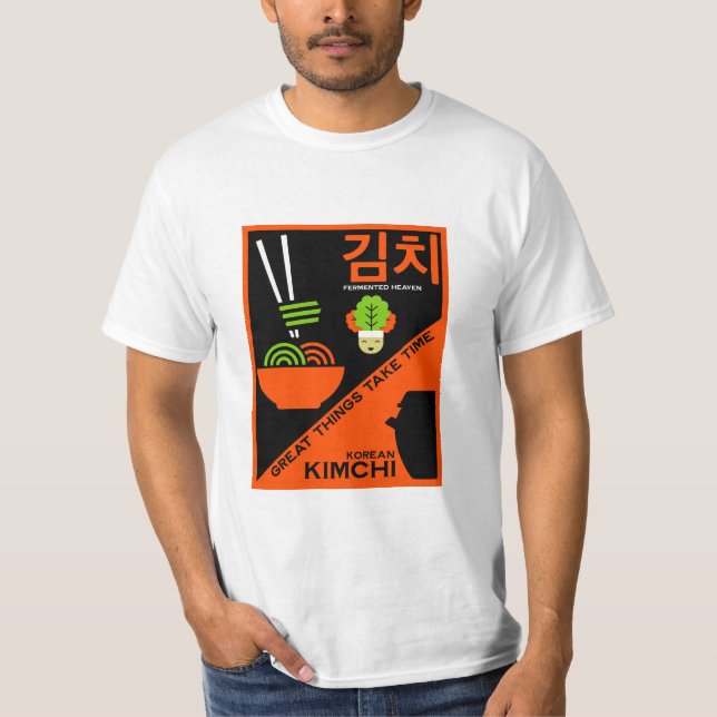 Camiseta Arte de cocina kimchi coreana (Anverso)