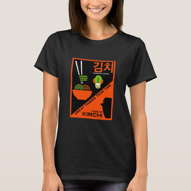 Camiseta Arte de cocina kimchi coreana (Anverso)