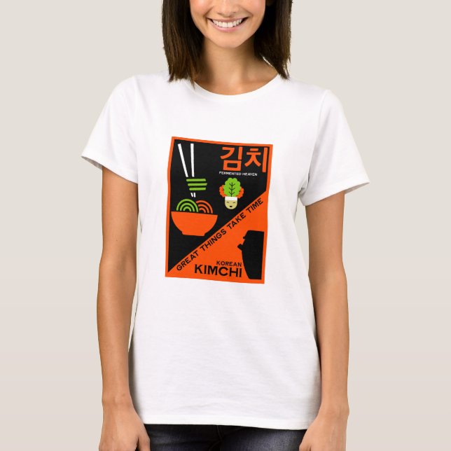 Camiseta Arte de cocina kimchi coreana (Anverso)