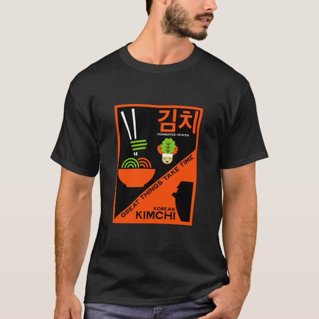 Camiseta Arte de cocina kimchi coreana (Anverso)
