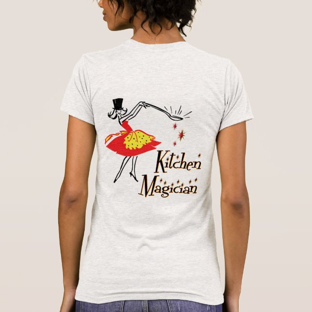 Camiseta Arte de Cocina Magia Personalizable Retro Cook (Reverso)
