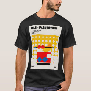 Camiseta Arte de cócteles de moda antiguo