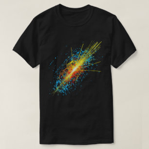 Camiseta Arte de Colisión de Partículas Cuánticas del Bosón