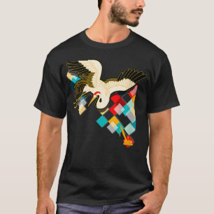 Camiseta Arte de Collage para mujeres industriales y asiáti