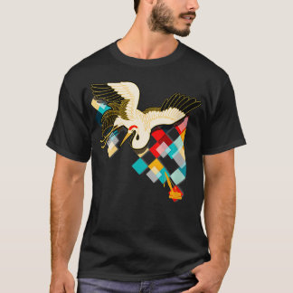 Camiseta Arte de Collage para mujeres industriales y asiáti