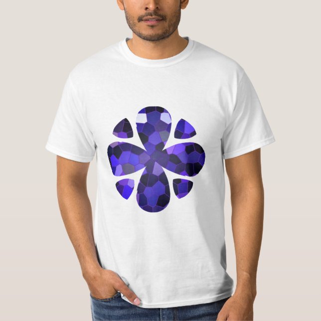 Camiseta Arte de color, azul (Anverso)