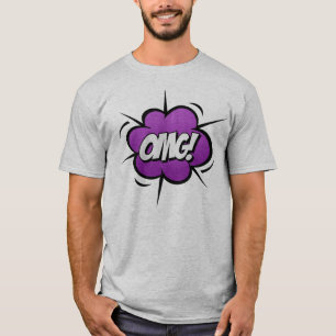 Camiseta Arte de cómic OMG Exclamación