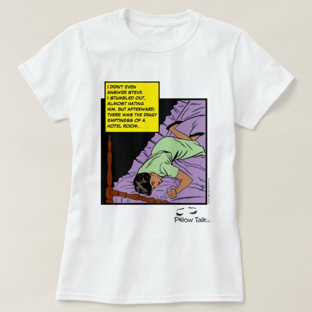 Camiseta Arte de cómic retro Hotel Romance  (Diseño del anverso)