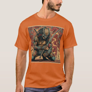 Camiseta Arte de cómics de Yautja Predator Yakuza divertido