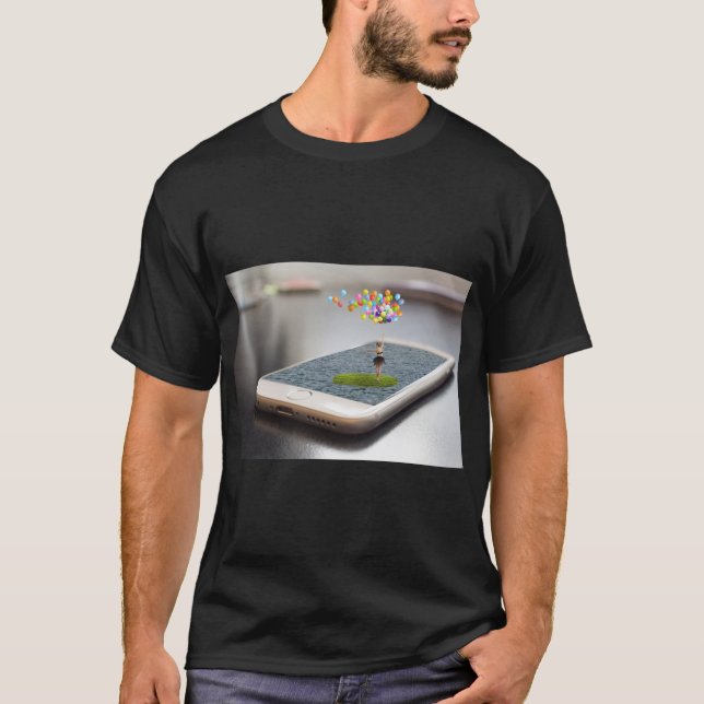 Camiseta Arte de composición de Smartphone (Anverso)