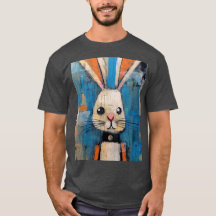 Arte de conejo colorido Pintura de conejito Amante