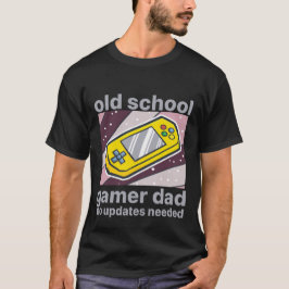 Camiseta Arte de consola retro para papá jugador de la viej