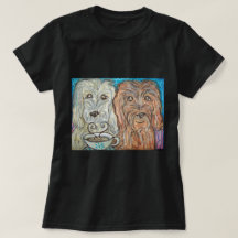 Arte de consumición del café de GOLDENDOODLE
