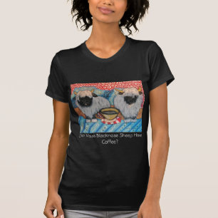 Camiseta Arte de consumición del café de las ovejas de