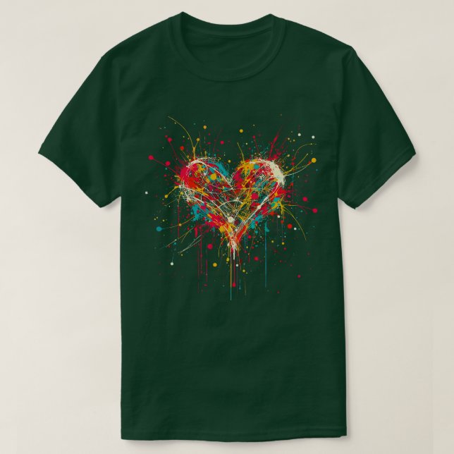 Camiseta Arte de corazón (Diseño del anverso)