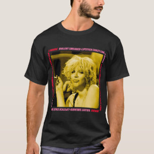 Camiseta Arte de Courtney Love icono grunge fumando