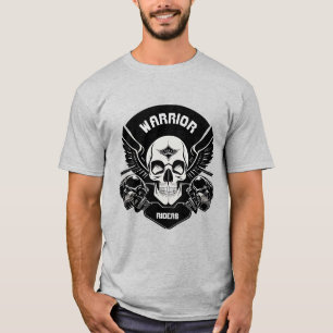Camiseta Arte de Cráneo Alado