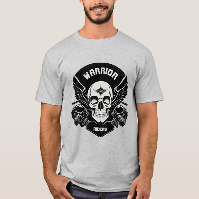Camiseta Arte de Cráneo Alado (Anverso)