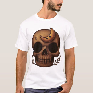 Camiseta Arte de cráneo celestial lindo