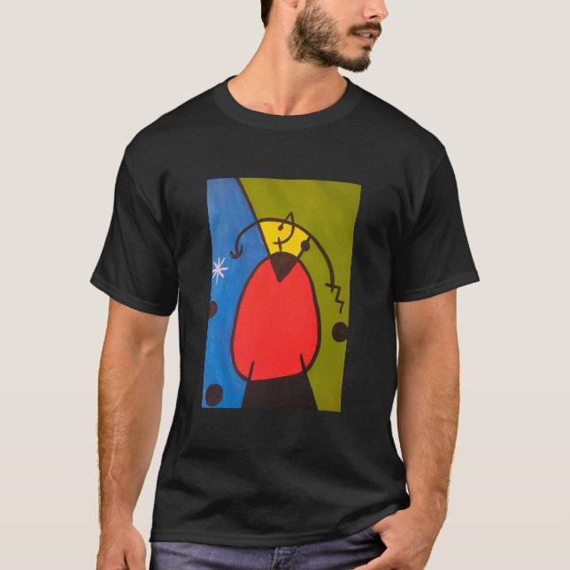 Camiseta arte de cuadros de joan miro, arte abstracto (Anverso)