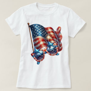Camiseta Arte de cuadros patriota