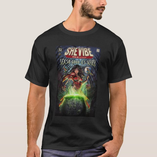 Camiseta Arte de cubierta líquida de SheVibe (Anverso)