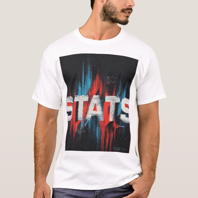 Camiseta Arte de datos de error estadístico  (Anverso)