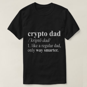 Camiseta Arte de definición de papá cripto divertido