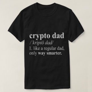 Camiseta Arte de definición de papá cripto divertido