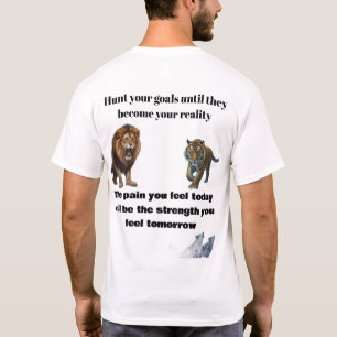 Camiseta Arte de Depredador Motivacional