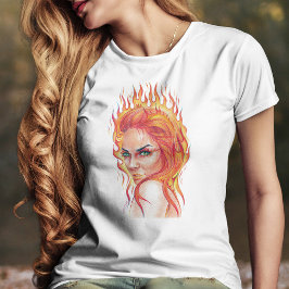 Camiseta Arte de dibujo de la fantasía surrealista de una m