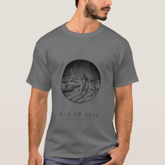 Camiseta Arte de dibujo de la isla de Skye Escocia