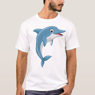 Camiseta Arte de dibujos animados de ballena linda-67000
