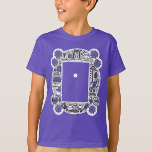 Camiseta Arte de dibujos de FRIENDS™ en marco