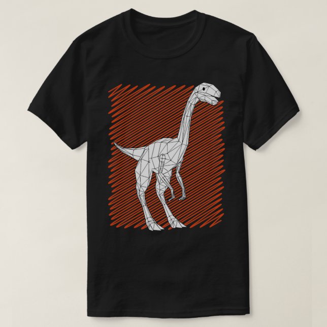 Camiseta Arte de Dinosaurios, amante del Allosauro Polígono (Diseño del anverso)