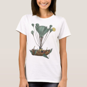 Camiseta Arte de Dirigible Globo Aerostático Antiguo