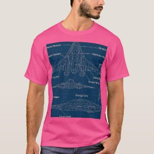 Camiseta "Arte de diseño de dibujos y modelos futuristas"