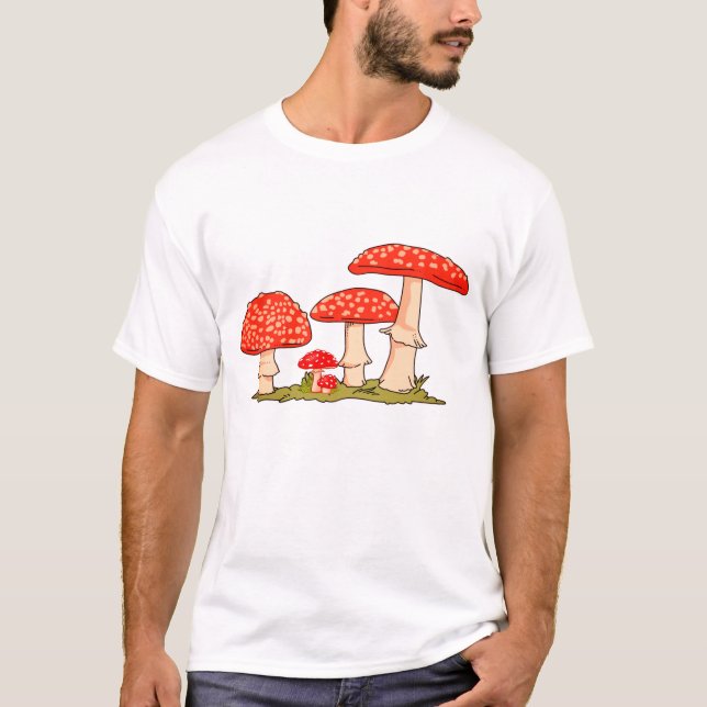 Camiseta Arte de diseño de hongos muy lindo (Anverso)
