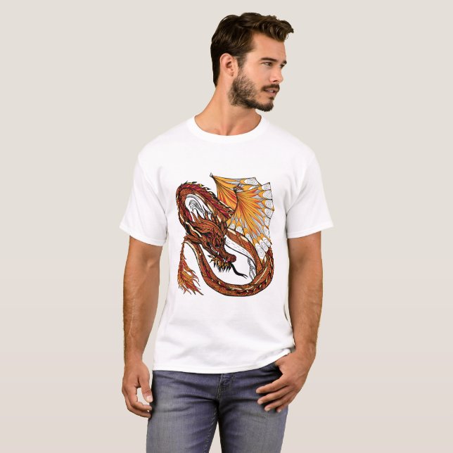 Camiseta arte de dragón (Anverso completo)
