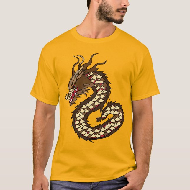 Camiseta Arte de Dragón Chino (Anverso)