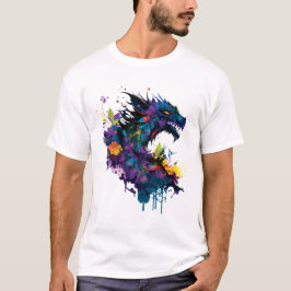 Camiseta Arte de Dragón Genial